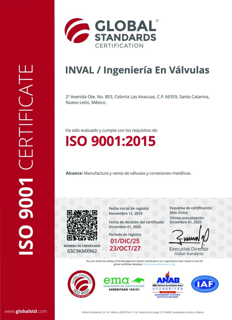 Certificaciones INVAL
